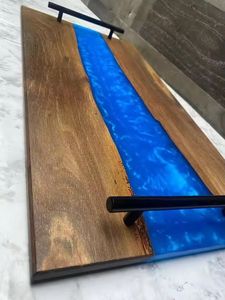 Plateau de service décoratif floral imprimé sur mesure pour table basse Plateau de service de comptoir du fabricant indien SCI - Product Image 2