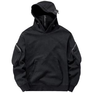 2025 personnalisé 100% coton masqué à capuche surdimensionné Streetwear pull unisexe sweat avec couverture de visage mode à capuche - Product Image 1