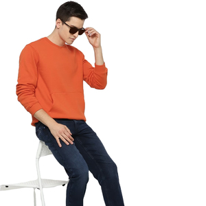 Sudaderas de estilo informal con cuello redondo para hombre, ropa de invierno, venta al por mayor, sudaderas para hombre, ropa de moda de Color sólido, sudaderas para hombre - Product Image 2