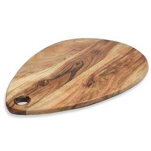 Planche à découper en bois massif de dernière génération pour une durabilité longue durée, planche à découper classique en bois d'acacia pour la préparation des aliments - Product Image 3