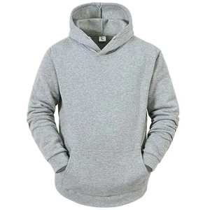 En gros durable de haute qualité 380gsm recadrée-sweat à capuche hommes 100% coton blanc épais français éponge luxe qualité lourd - Product Image 2
