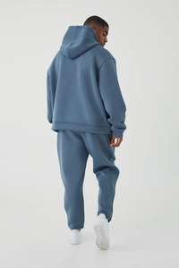 OEM al por mayor tendencia 2025 hombres conjuntos chándal de algodón personalizado Streetwear chándales para hombres - Product Image 5