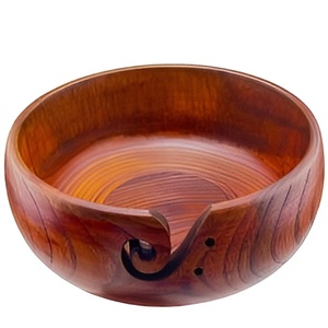 Low Price Wooden Crochet Yarn Bowl Yarn Knitting Bowl with 12 Pcs Bamboo Crochet <b>Hooks</b> for <b>Crocheting</b> Gift for Mom Grandma - Product Image 4