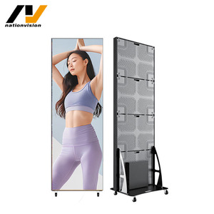 2.5 mét Pixel trong nhà/ngoài trời di chuyển dọc dẫn hiển thị áp phích với SDK hoạt hình IP65 đánh giá cho cửa hàng bán lẻ quảng cáo - Product Image 1