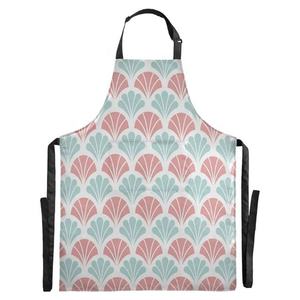 Delantal de Cocina sin Mangas de Algodón Puro para Mujer, con Estampado de Botones, para Cocina, Repostería, Limpieza, con Diseño de Logotipo Personalizado - Product Image 2