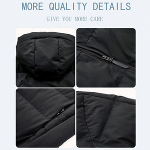 Sur mesure, haute qualité, réversible, couleurs personnalisées, capuche en forme de cœur, style urbain, homme, imperméable, chaud, hiver, surdimensionné, plus - Product Image 6