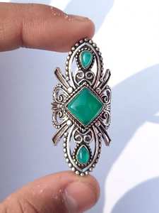 Bague Améthyste Majestueuse en Argent Sterling 925 Bijoux de Mariage Faits à la Main - Product Image 6