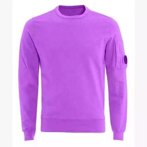 Sudadera informal verde para hombre y mujer, jersey de algodón suave con bolsillo en la manga, color liso simple, cómoda para uso diario - Product Image 3
