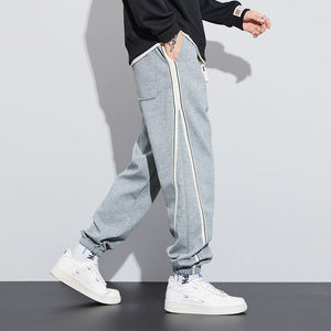 Nueva ropa de calle ligera para hombre, pantalones de chándal personalizables de algodón 100%, pantalones holgados, pantalones informales de tela de lona - Product Image 1