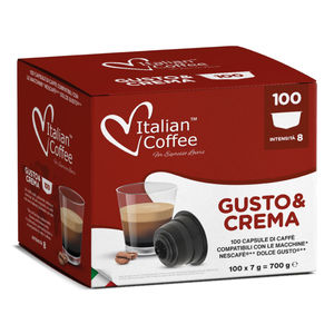 100 Cápsulas de Café Italiano Gusto & Crema compatibles con Nescafé Dolce Gusto* - Product Image 1
