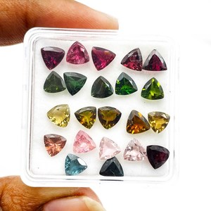Pierres précieuses naturelles extra Tourmaline naturelles, mélange de tailles, polies, fabrication de pierres précieuses, couleur ample - Product Image 2