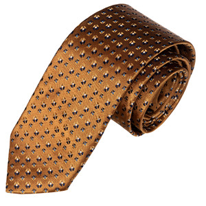 Exve Exclusive Cravate turque dorée géométrique faite à la main - Product Image 1