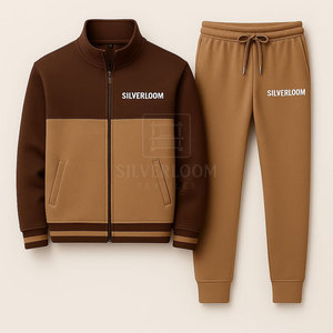 Conjunto de chándal de algodón con logotipo personalizado para hombre, 6 opciones de color | Ropa deportiva de alta calidad y ropa deportiva informal | OEM y ODM disponibles - Product Image 2
