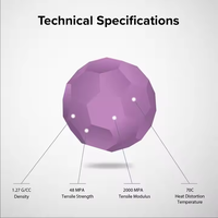 Filament d'impression 3D Numakers 1kg PETG-HS Mauve Violet 1,75 mm Qualité Premium pour des impressions fortes et vibrantes 240°C