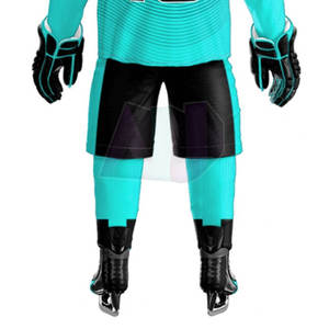 Conjuntos de Uniformes de Hockey sobre Hielo de Primera Calidad con Impresión de Número y Logotipo Personalizados, Transpirables y que Absorben la Humedad, Hechos con Tela 100% Poliéster - Product Image 5