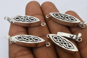 Cierre de caja multihebra de 42X9X7mm, oro de 18 quilates, cobre antiguo, chapado en plata, 1 hebra, forma geométrica chapada en oro de 18 quilates, joyería Prem - Product Image 6