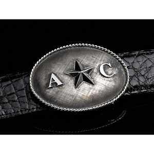 Roped Star Initials Belt <b>Buckles</b> - Product Image 2