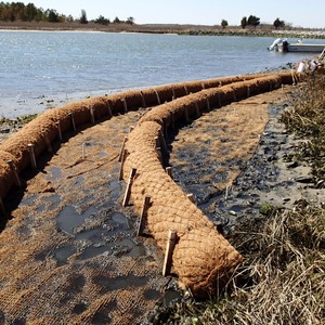 Bûche de coco biodégradable pour la réhabilitation des terres Rouleau de fibre de noix de coco durable pour les zones inondables et inclinées Blue Lotus Cherish - Product Image 3