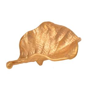 Cenicero de cigarro de latón de metal antiguo y diseñador de hojas de flores - Product Image 3