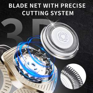 Cabezales de Repuesto para Afeitadora Eléctrica Color Champán, Triple Cuchilla, Resistentes al Agua IPX7, Compatibles con Afeitadoras Rotatorias Serie S5000 S7000 - Product Image 5