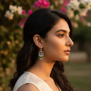 Pendientes de Plata 925 con Peridoto Verde para Mujer, Joyería de Moda - Product Image 2