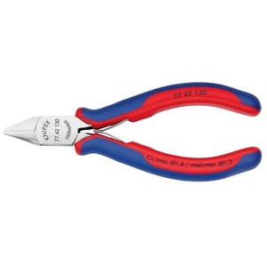 คีมตัดด้านข้างอิเล็กทรอนิกส์ KNIPEX ความยาว 130 มม. รูปทรง 4 ด้าน ไม่มีด้ามจับหลายชิ้นส่วน คีมขัดเงาแบบกระจก - Product Image 4