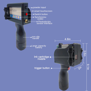 Wecare 12.7mm đôi ngôn ngữ QR mã vạch ngày số logo chất lượng tuyệt vời cầm tay cầm tay trực tuyến máy in phun - Product Image 5