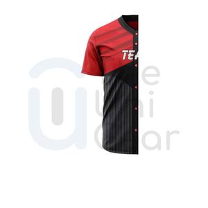 Camiseta de béisbol personalizada de poliéster 100%, ropa de béisbol de patrón sólido con logotipo frontal, camisa de béisbol, pantalones, ropa deportiva - Product Image 4