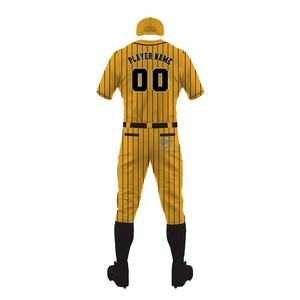 Uniforme de baseball respirant de haute qualité pour adultes, style hip-hop, imprimé par transfert thermique, grande taille, unisexe, en polyester, vente en gros - Product Image 3