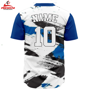 เสื้อเบสบอลออกแบบได้ตามที่ต้องการสำหรับทุกเพศเสื้อกีฬาเบสบอลพิมพ์ลายเสื้อกีฬาเบสบอลซับลิเมชันพลัสไซส์ - Product Image 4