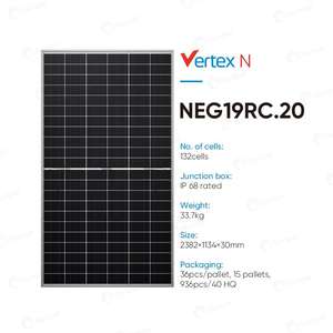 Trina 590W-660W Vertex N-Type bifacial โมดูลแสงอาทิตย์ประสิทธิภาพสูงแผงโซลาร์เซลล์ครึ่งเซลล์ประสิทธิภาพสูง - Product Image 2