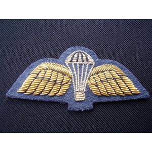 Insignia bordada de la Banda Naval Sueca, Marinens Musikkår, con hilo de oro sobre un fondo azul - Product Image 6