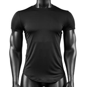Fabricante al por mayor manga corta hombres gimnasio desgaste compresión camiseta Slim Fit estilo sólido estirable Activewear camiseta - Product Image 6