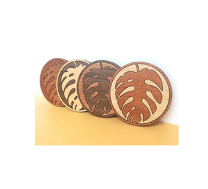 Custom Personalized Wooden Coaster Engraved Best Selling Product Handicrafts Top Quality Wood coaster <b>Cheap</b> Price - Product Image 1