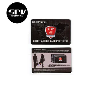 Rfid Card Printed RFID Blocking Card Signal Shield Contactless NFC Bank Debit Credit Card Anti Theft Security Protector Blocker