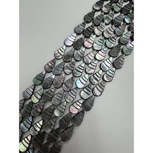 Cuentas Sueltas de Coral y Madreperla - Forma Ovalada en Espiral Blanca para la Elaboración de Joyas - Product Image 2