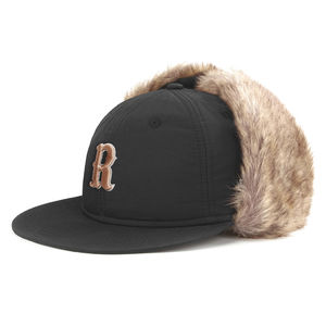 Hat Custom Logo Warm Winter Sport <b>Black</b> Straight Brim Baseball <b>Caps</b> Best Custom Design Wholesale Rate OEM Cheap Price 2025 - Product Image 2