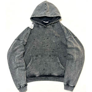 Street Wear Sweats à capuche en détresse sur mesure Sweats à capuche en détresse de couleur personnalisée Sweat à capuche en détresse de style unique à vendre - Product Image 1