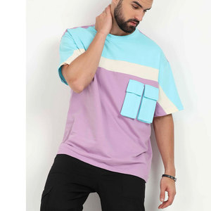 T-shirt Premium Homme 100% Coton Nouveau Style Épaules Tombantes Coupe Décontractée Manches Courtes Respirant Séchage Rapide Motif Quotidien - Product Image 4