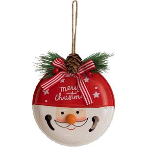 Adorno decorativo de Navidad colgante de Metal de Color rojo y blanco para decoración festiva de árboles de vacaciones y pieza de regalo de decoración del hogar - Product Image 1