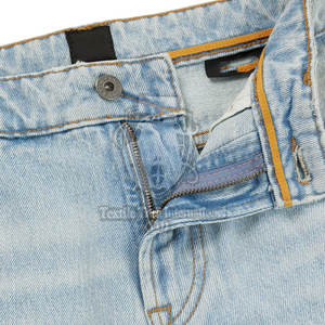 กางเกงยีนส์ผู้ชายสีพื้นสวมใส่สบายสไตล์ลำลองสำหรับขาย / กางเกงยีนส์ผู้ชายทรงเข้ารูปทันสมัย - Product Image 6