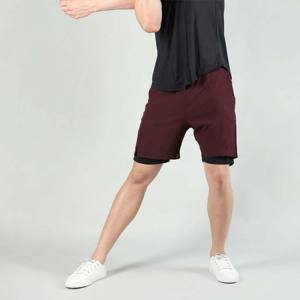 Pantalones cortos deportivos 2 en 1 ecológicos de algodón sólido de calidad superior para hombre, para correr, gimnasio, actividades al aire libre, cómodos y transpirables - Product Image 5