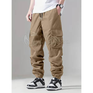 Pantalones de calle modernos para hombre con corte ajustado y elementos inspirados en la calle, pantalones de calle Hip Hop para hombre - Product Image 4