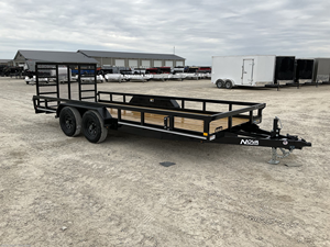 14FT 16FT 20FT 24FT 82x18 Heavy Duty Utility <b>Trailer</b> Tandem Axle Landscape <b>Trailer</b> with Square Tube Side Rails for Sale - Product Image 1
