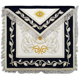 ผ้ากันเปื้อนริบบิ้นลาย Masonic Regalia Blue Lodge past - Product Image 5