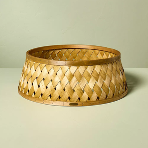 Tienphong Wholesale 26" Bamboo Lattice Woven Christmas <b>Tree</b> <b>Collar</b> for Christmas <b>Tree</b> Decoration - Product Image 1