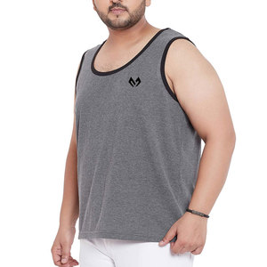 Débardeurs de gymnastique pour hommes de haute qualité Logo personnalisé couleur unie respirant Fitness débardeur OEM musculation approvisionnement sans manches - Product Image 3