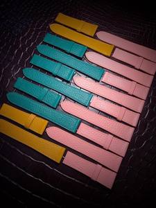 Bracelet de montre en cuir véritable de haute qualité en plusieurs couleurs en gros pour les bracelets de montre - Product Image 3