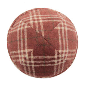 Kippa Rouge Rétro Personnalisée 2025 – Nouvelle Mode, Chapeau Ethnique Juif en Pur Coton à Col Rond - Product Image 2