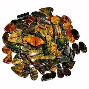 Piedras Preciosas de Cuarzo Sanguíneo Natural de Alta Calidad, Par de Cabujones Sueltos para Joyería, Grado AAA, Tamaño Personalizable - Product Image 1